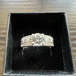 Lab Created White Sapphire 925 Silver Ring